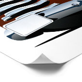 Cartoon greeting Christmas card ポスター (角)