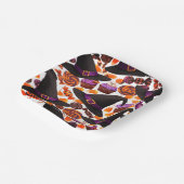 Cartoon Halloween Witches Candy ペーパープレート (傾斜あり)