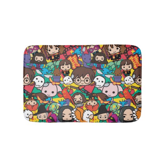 Cartoon Harry Potter Character Toss Pattern バスマット (正面)
