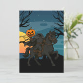 cartoon Headless Horseman Halloween/Autumn  招待状 (スタンド正面)