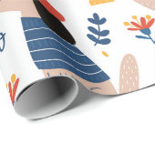 Cartoon Hello dogシームレスパターンラッピング紙 ラッピングペーパー (ロールコーナー)