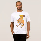 Cartoon Hercules Greek Mythology Hero with Club Tシャツ (正面フル)