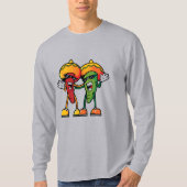 Cartoon hot peppers tシャツ (正面)