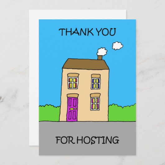 Cartoon Houseをホストしてくれてありがとう シーズンカード (正面/裏面)