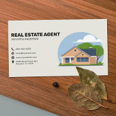 Cartoon House & Icons - 実在 Estate Agent 名刺