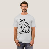 cartoon_kangaroo_j、 tシャツ (正面フル)