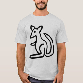 cartoon_kangaroo_j、 tシャツ