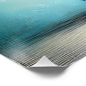 Cartoon Katze mit riesigen roten Augen ポスター (コーナー)