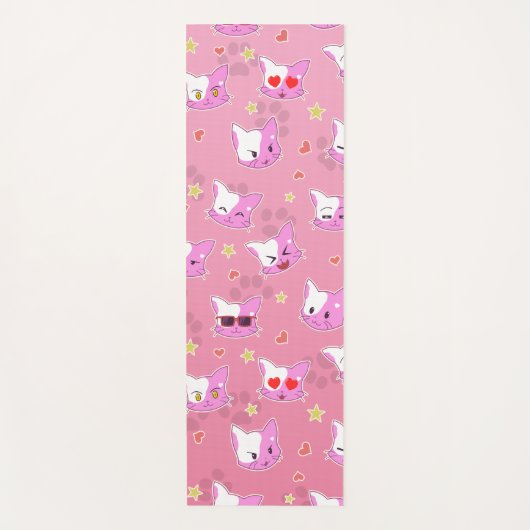 Cartoon Katzen  ヨガマット (正面)