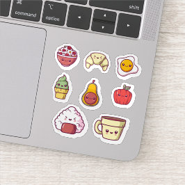 Cartoon kawaii food sticker set シール