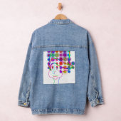 Cartoon Kid With Goofy Hat デニムジャケット (ハンガー)