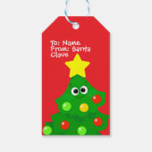 Cartoon Kids Christmas Tree Sticker ギフトタグ (裏面)