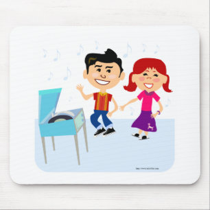 Cartoon Kids Record Party cartoon Design マウスパッド