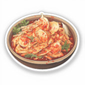 Cartoon kimchi シール (正面)