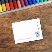 Cartoon Koala Kid Post-it Notes ポストイット