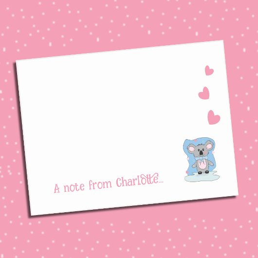 Cartoon Koala Kid Post-it Notes ポストイット