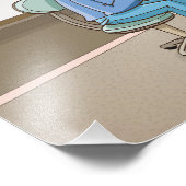 Cartoon; komt een blondje bij de tandarts フォトプリント            (角)