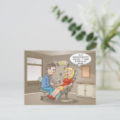 Cartoon; komt een blondje bij de tandarts ポストカード (スタンド正面)