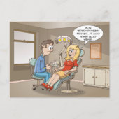 Cartoon; komt een blondje bij de tandarts ポストカード (正面)