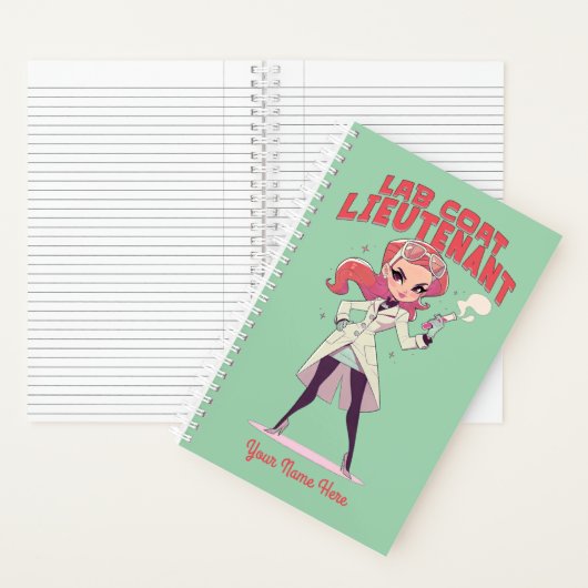 Cartoon Lab Assistant ノートブック (内側)