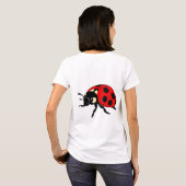 🐞 Cartoon Ladybug Glow 🌈 Cute Insect Character Tシャツ (裏面フル)