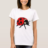 🐞 Cartoon Ladybug Glow 🌈 Cute Insect Character Tシャツ (正面)