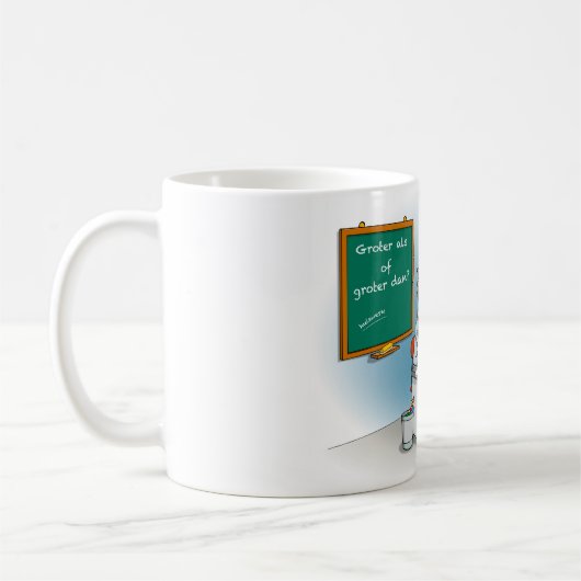 Cartoon; later als ik groot ben コーヒーマグカップ (左)