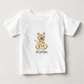 Cartoon Leopard - Wild One ベビーTシャツ (正面)
