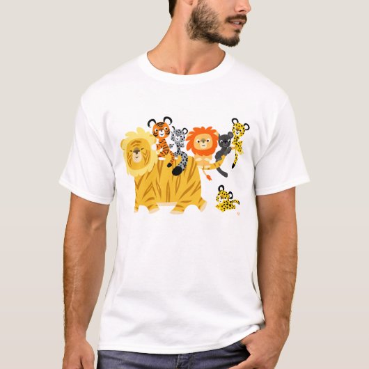 Cartoon LigerとFriendsの子供Tシャツ Tシャツ (正面)