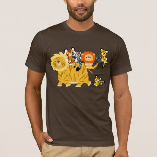 Cartoon LigerとFriends大人Tシャツ Tシャツ