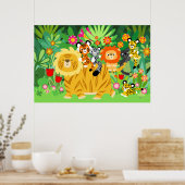 Cartoon Liger and Friendsポスター ポスター (キッチン)