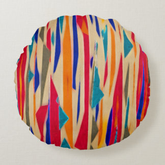 Cartoon Lines Round Pillow ラウンドクッション