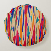 Cartoon Lines Round Pillow ラウンドクッション (裏面)