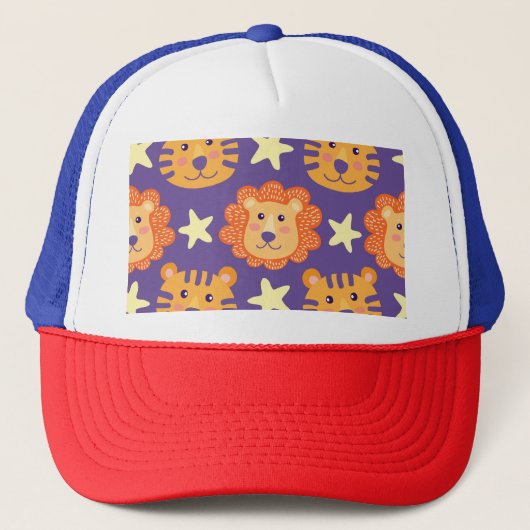 Cartoon Lions & Tigers:ヴィンテージ キャップ (正面)