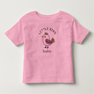CARTOON LITTLE BIRD personalize this template トドラーTシャツ
