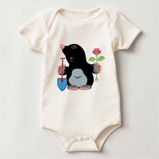 cartoon mole ベビーTシャツ (正面)