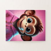 Cartoon Monkey 11"x14"、30点 ジグソーパズル (横)