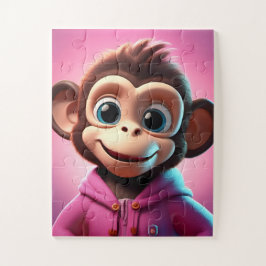 Cartoon Monkey 11"x14"、30点 ジグソーパズル