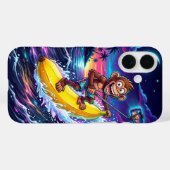 Cartoon Monkey Banana Fun Case Case-Mate iPhoneケース (裏面 (横))