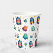 Cartoon Monster Pattern Kids' Birthday Party   紙コップ (裏面)