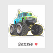 Cartoon monster truck シール (シート)