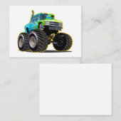 Cartoon monster truck ノートカード (正面/裏面)