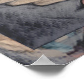 Cartoon Moose, Funny Saying, Color Pencil Sketch ポスター (角)