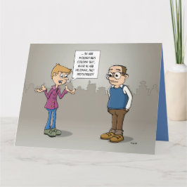 Cartoon; morgen heb ik een Corona test.  カード