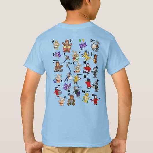 Cartoon Morse Code for Kids! Letter A "H" Tシャツ (裏面)