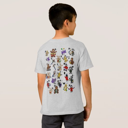 Cartoon Morse Code for Kids! Letter D Tシャツ (裏面フル)
