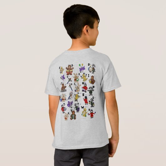 Cartoon Morse Code for Kids! Letter "F" Tシャツ (裏面フル)