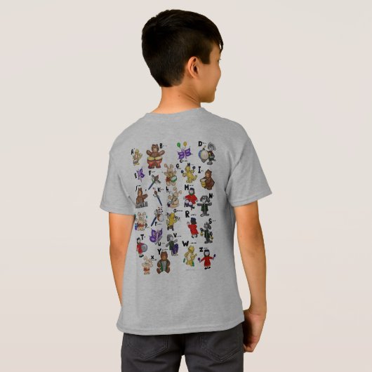 Cartoon Morse Code for Kids! Letter "I" Tシャツ (裏面フル)