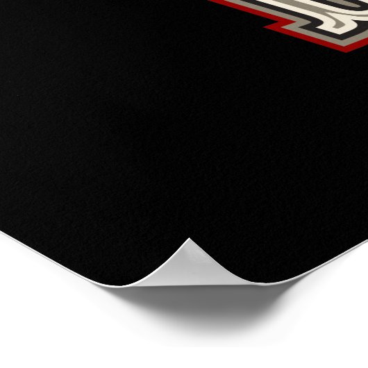 Cartoon motorbike ポスター (角)