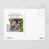 Cartoon Moving Van Change of Address Back Photo ポストカード (裏面)